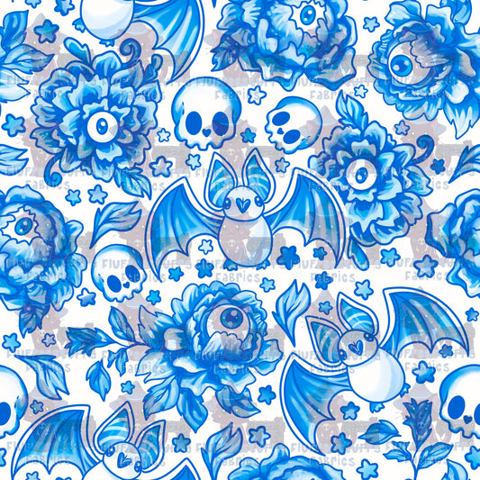 Porcelain Bats Classic Blue