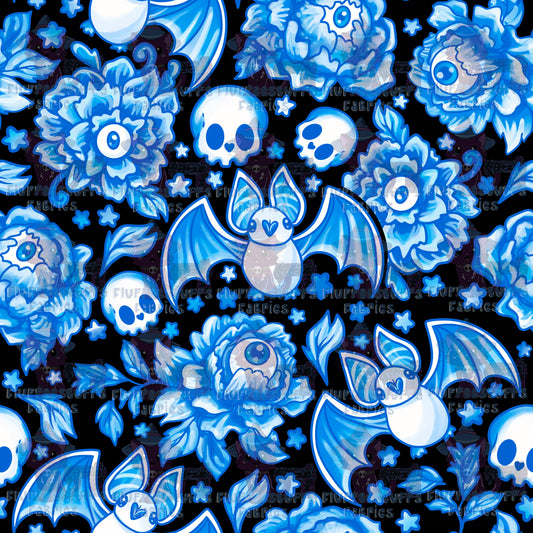 Porcelain Bats Dark Blue