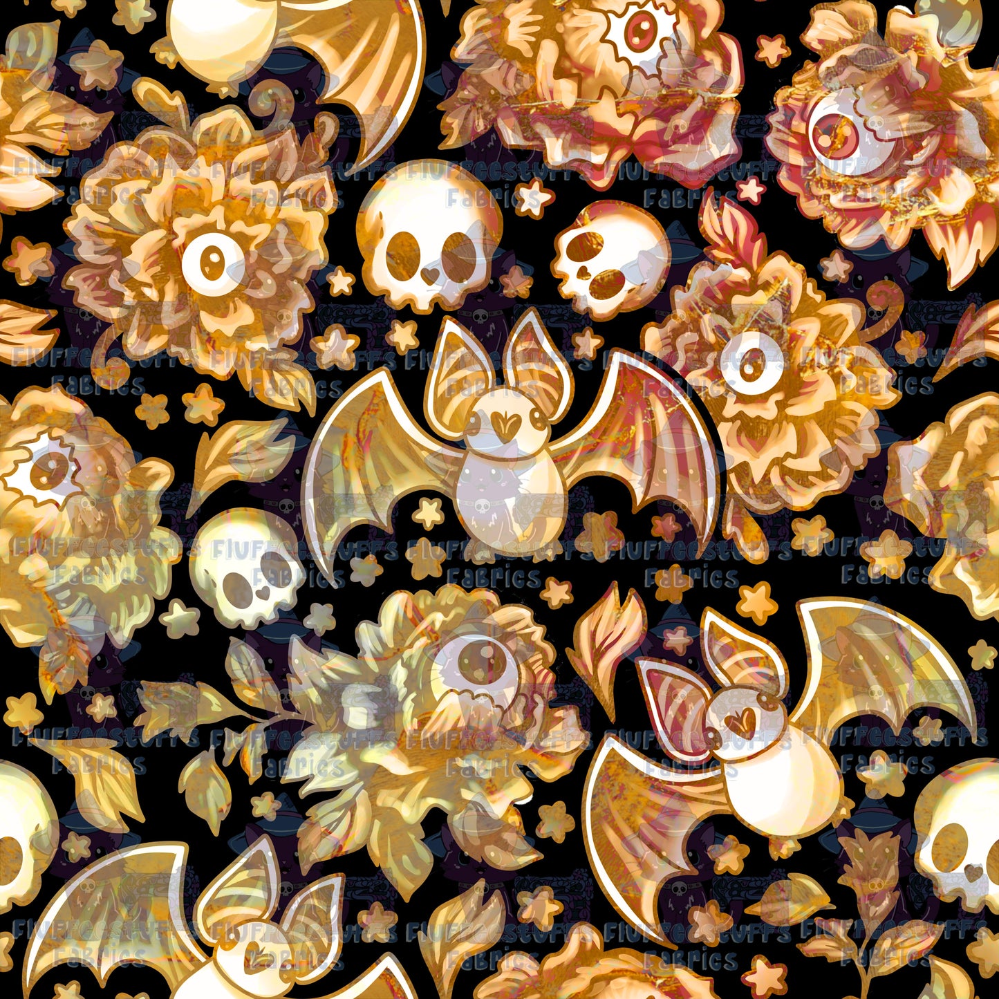 Porcelain Bats SCUFFED Golden Glass