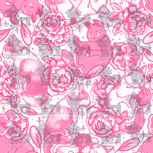Porcelain Cats Pink Perfection