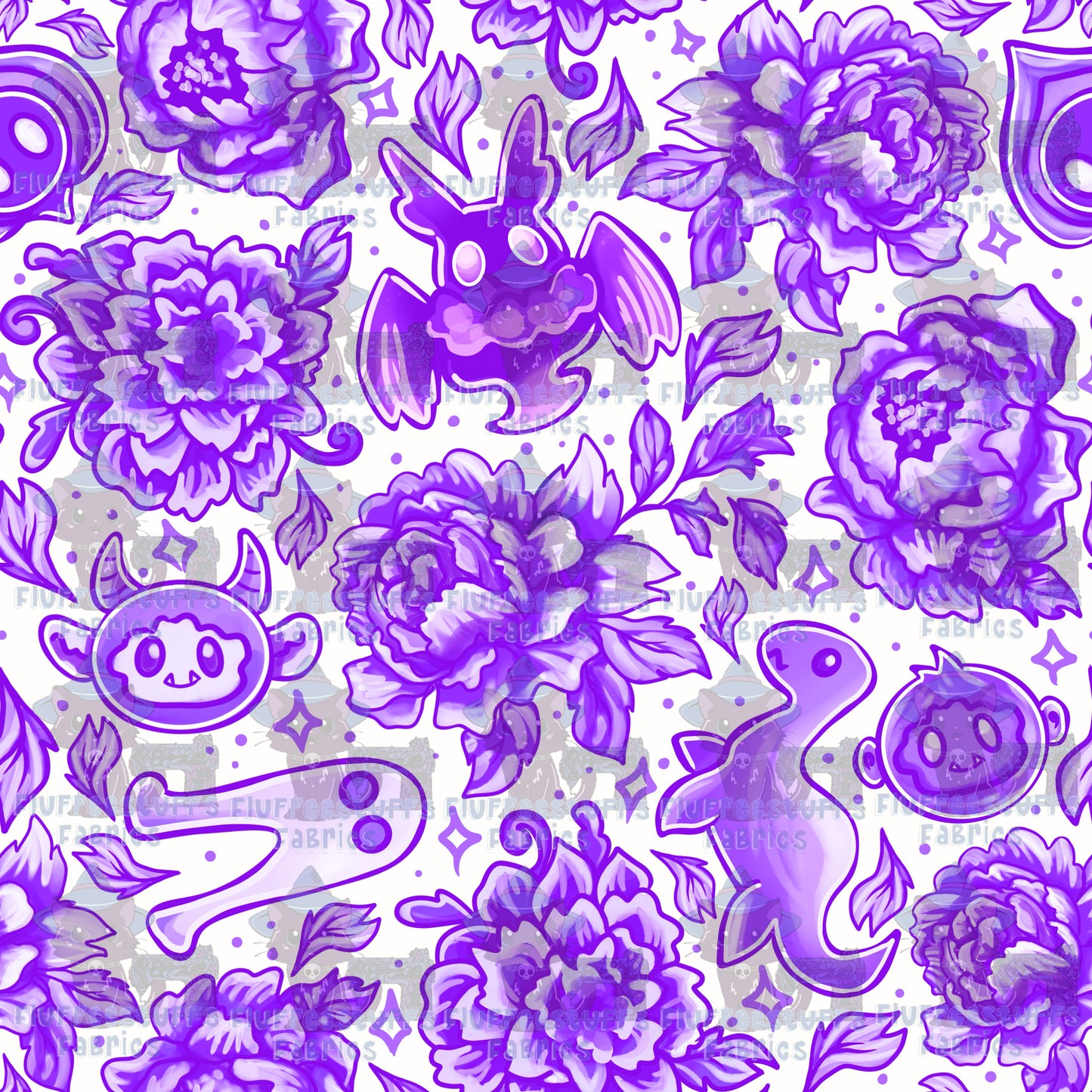 Porcelain Cryptid Pale Purples
