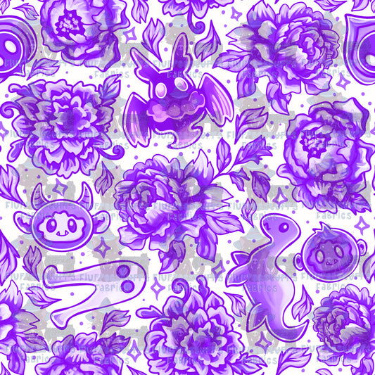 Porcelain Cryptid Pale Purples