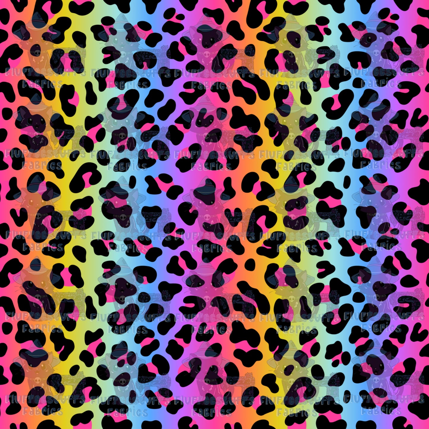 Rainbow Leopard Print