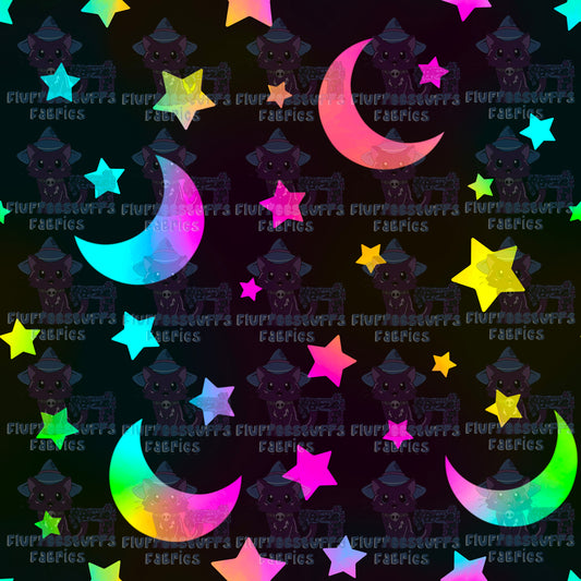 Rainbow Moon and Stars B