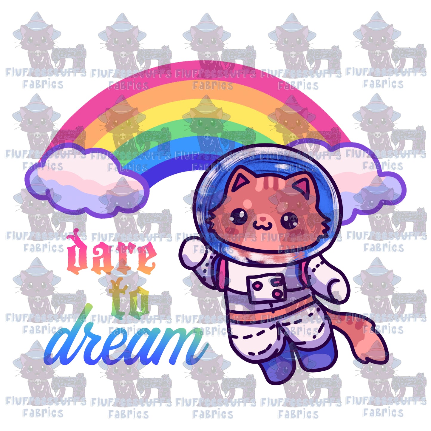 Rainbow space kitties-2
