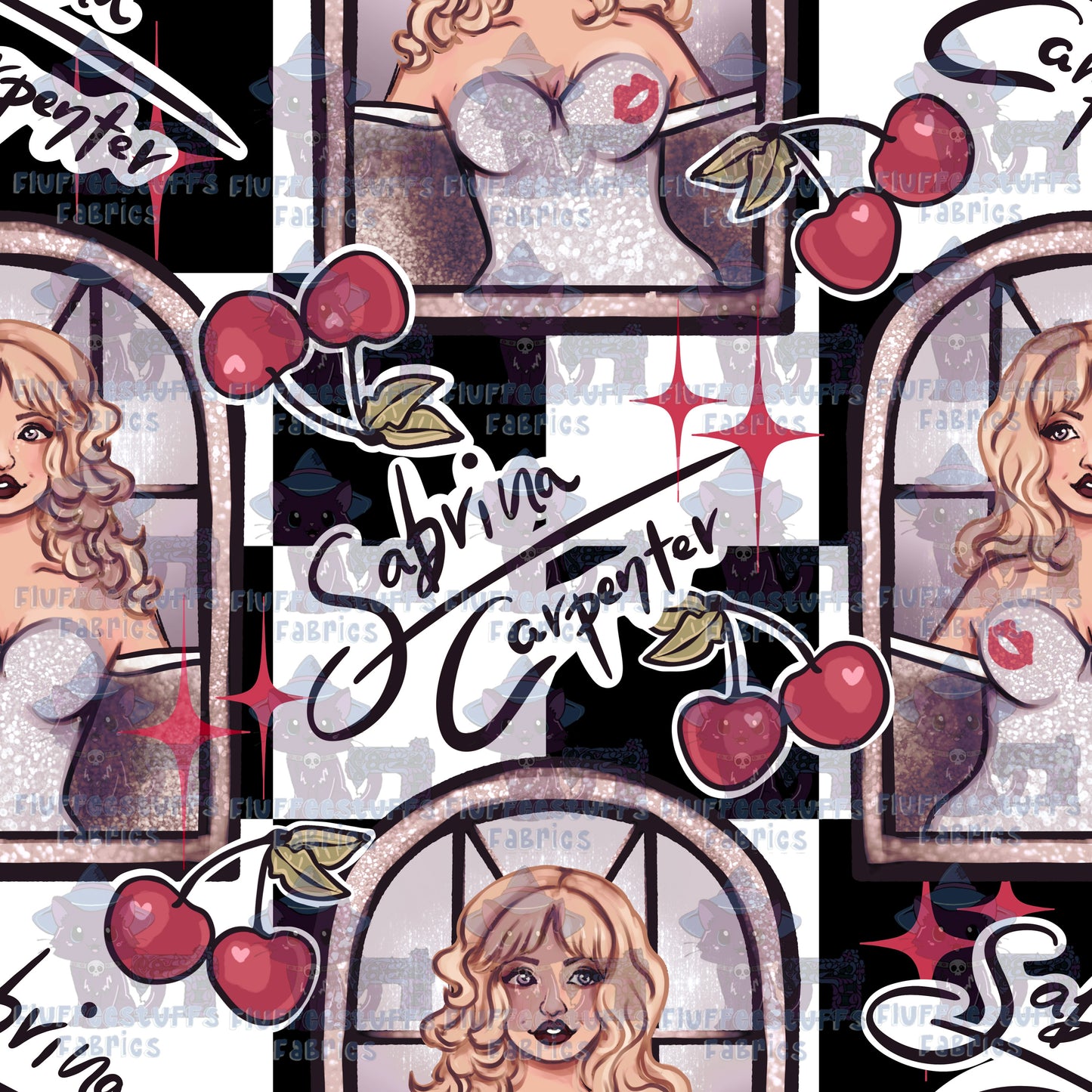 Sabrina Carpenter Black Checks