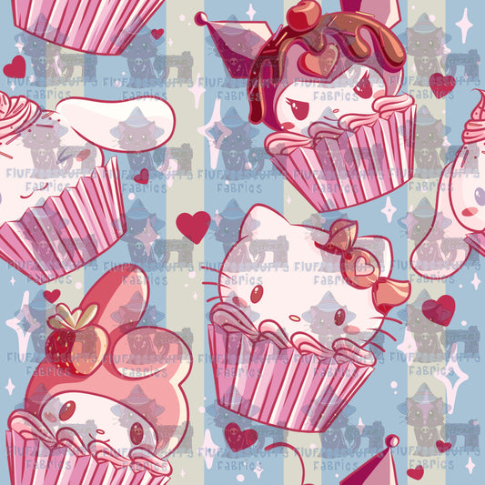 Sanrio Kitty Cupcakes