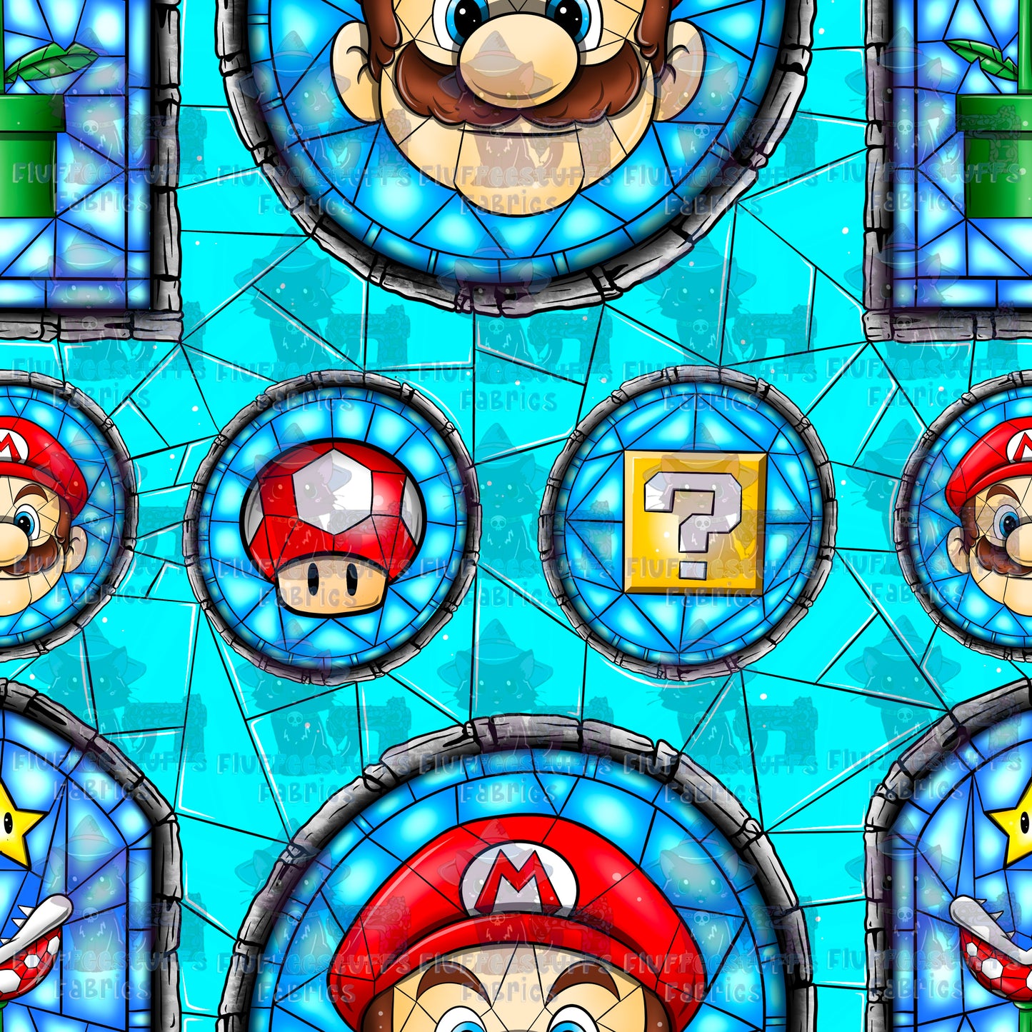 Stained Glass Hero Plumber Bros