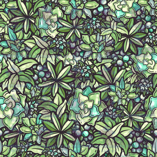 Stained Glass Succulent A