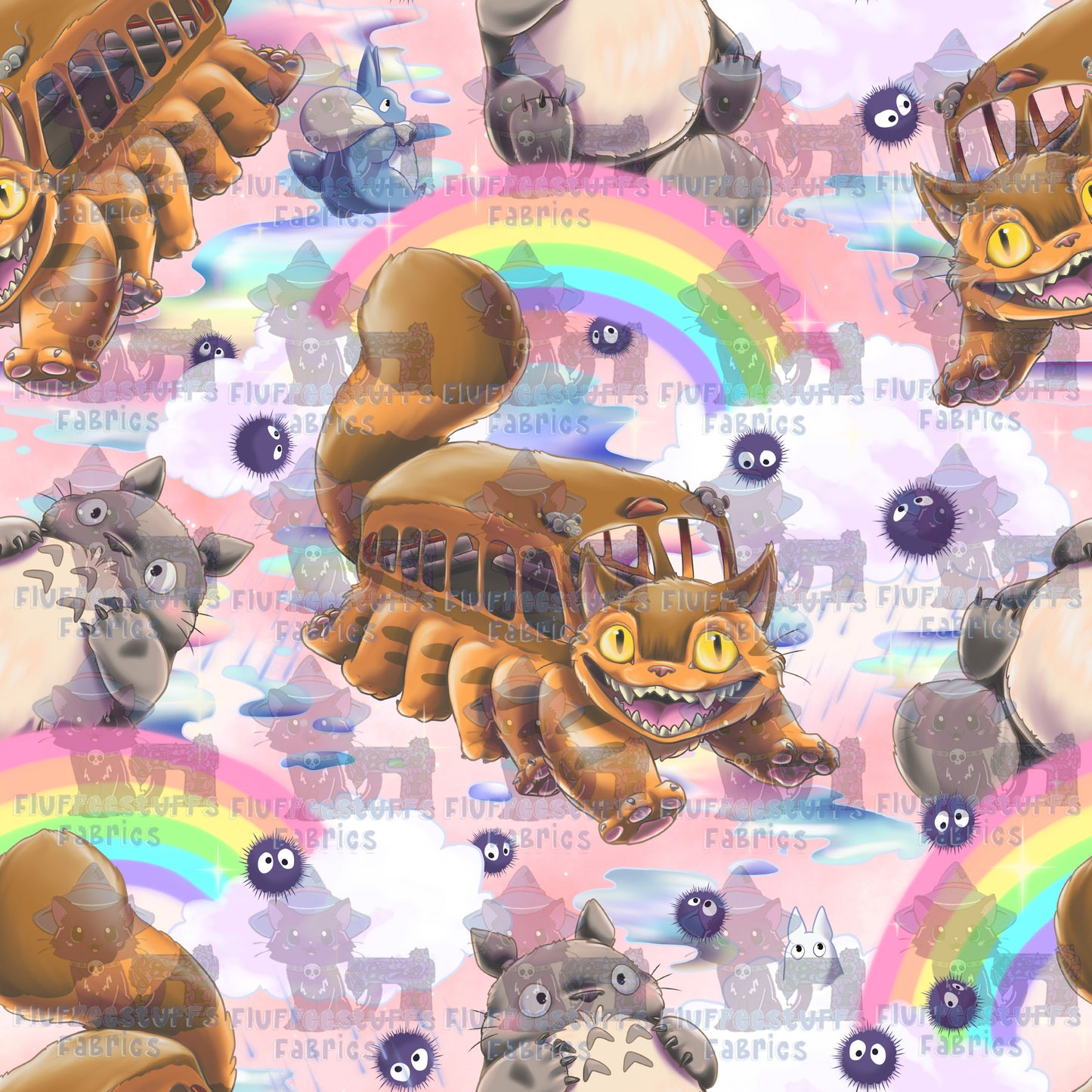 Studio Friends Cat Bus Rainbows