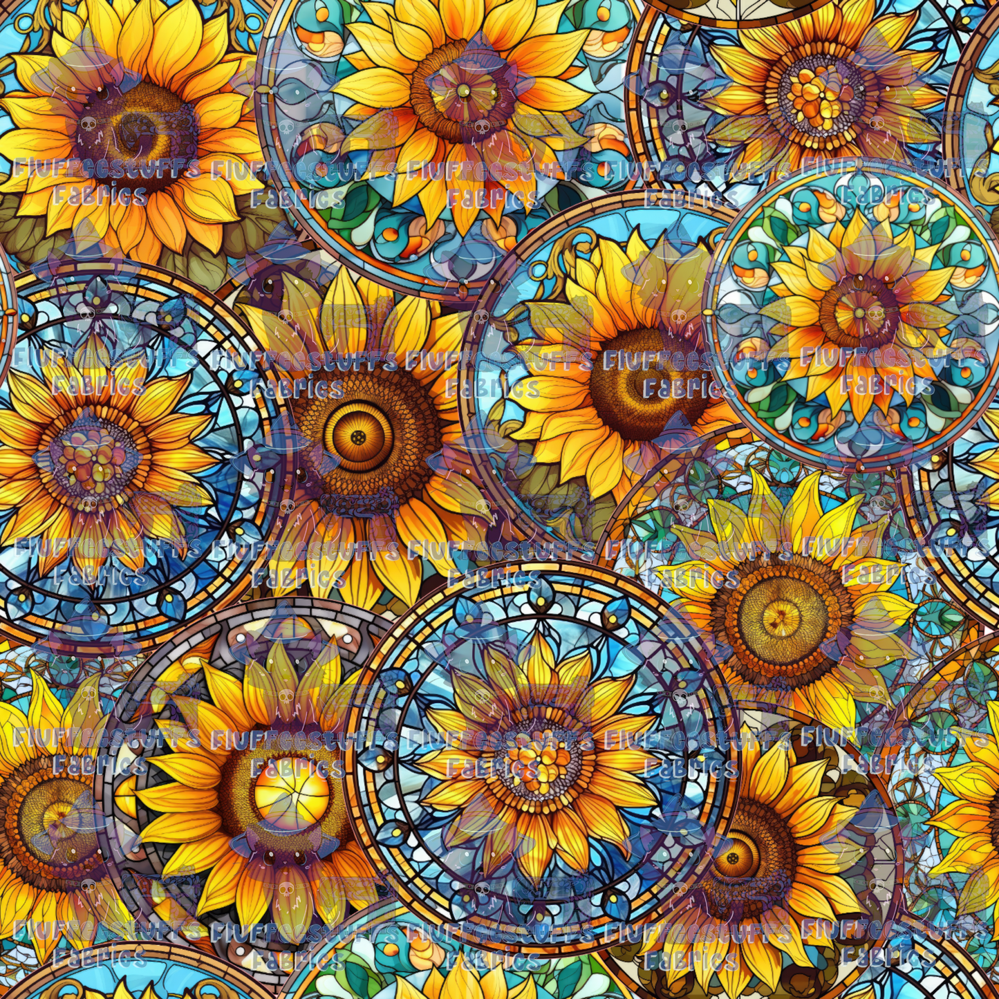 Sunflower Stain Glass