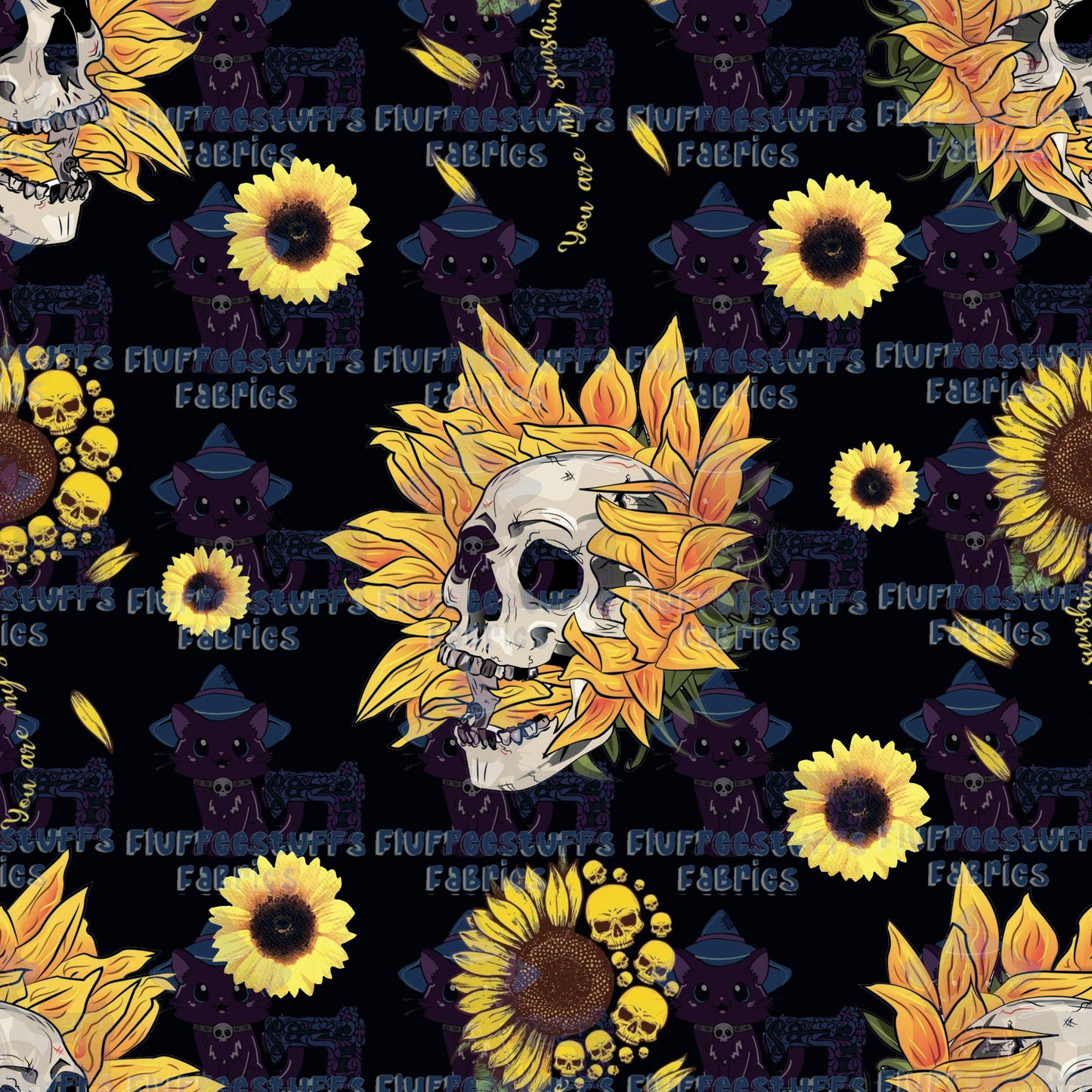 Sunflower skull