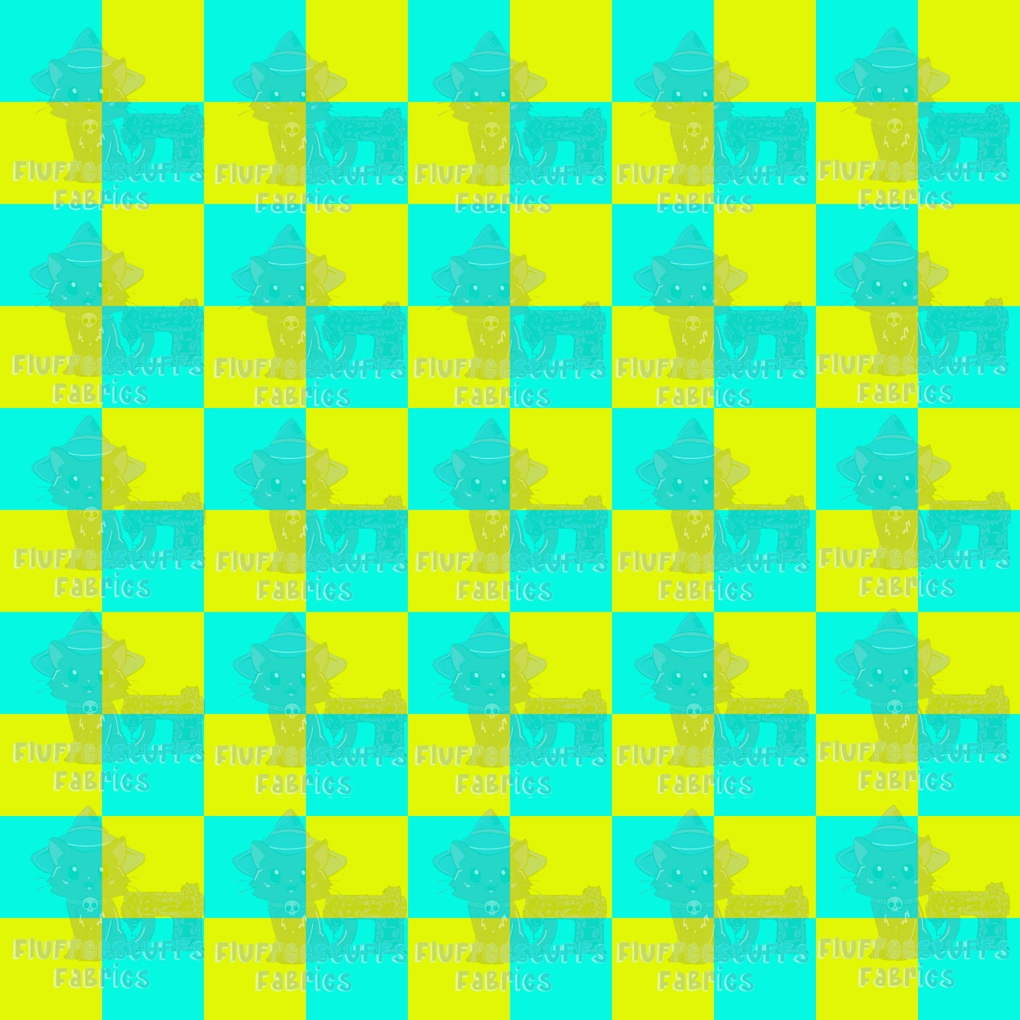 Swim Safe Blue Yellow Checker