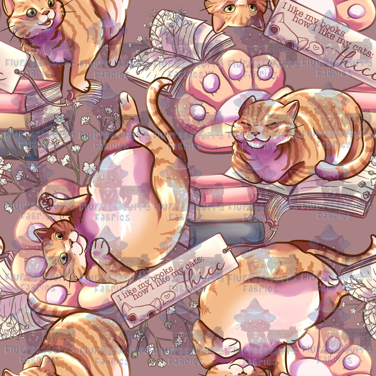 Thicc Animals Orange Tabby Mauve