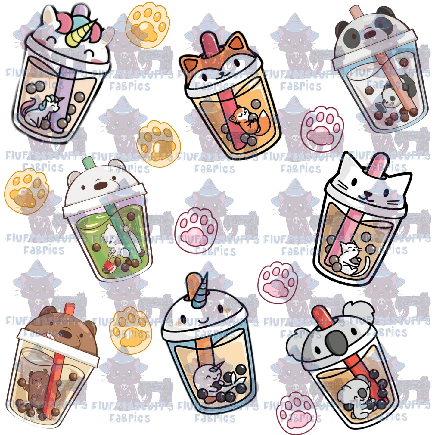 Transparent Boba Pets