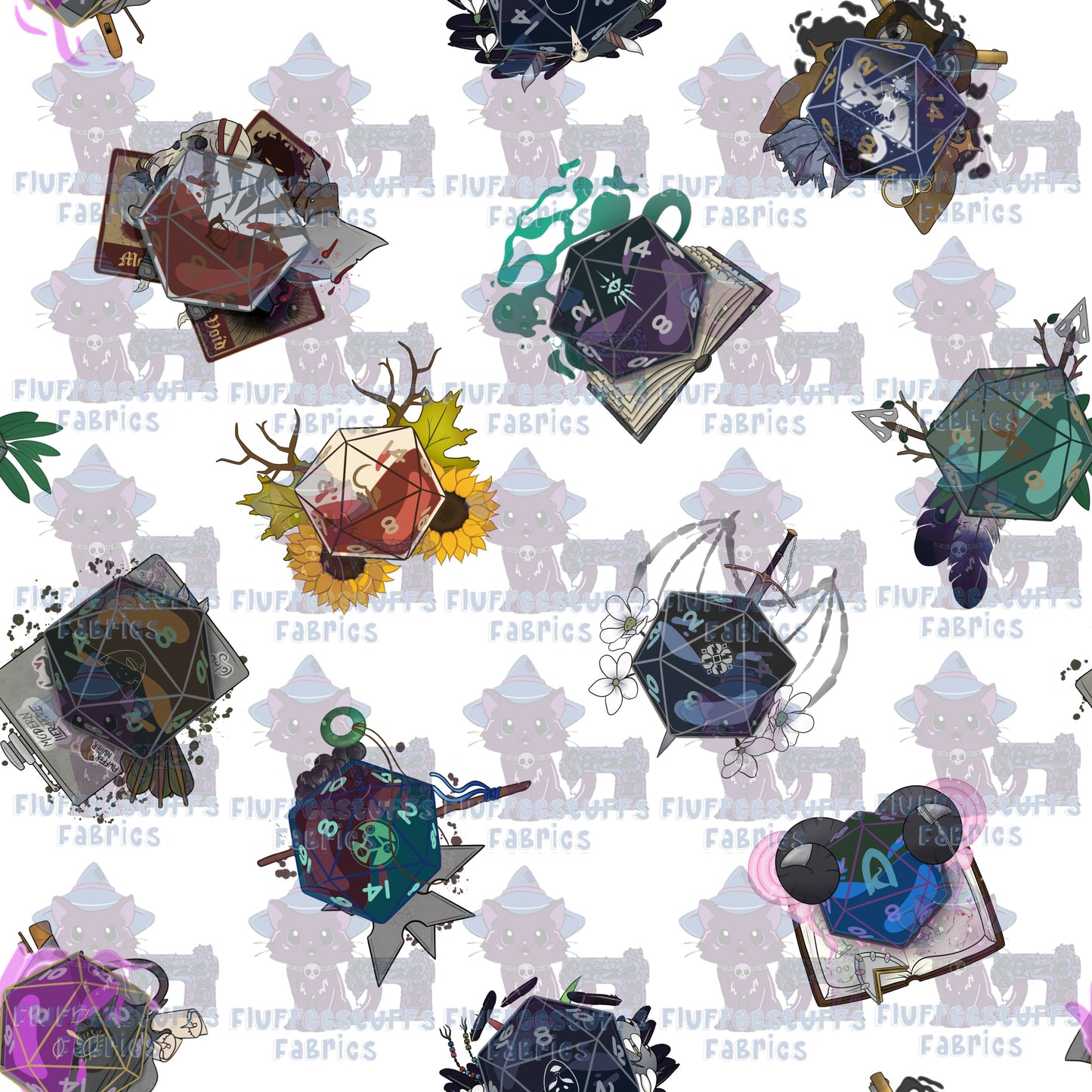 Transparent Dice Character Toss