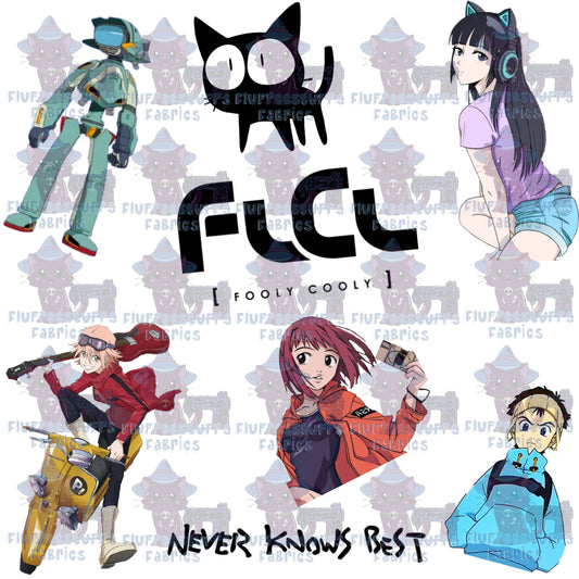Transparent FLCL Character Toss