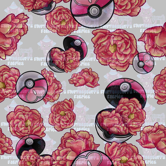 Transparent Pocket Pals Ball Floral