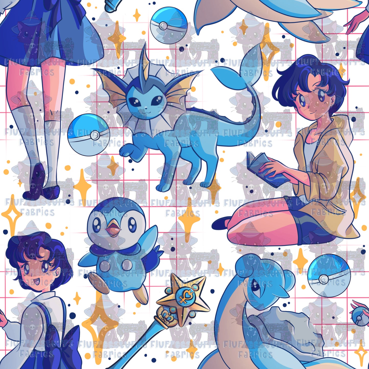 Transparent Pocket Pal Moon Warrior Mercury