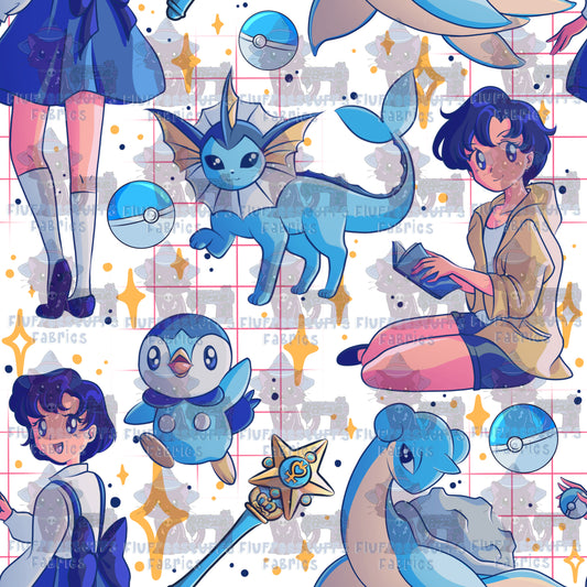 Transparent Pocket Pal Moon Warrior Mercury