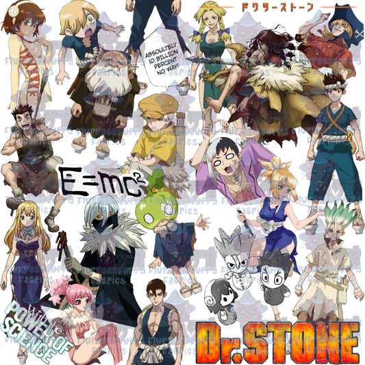 Transparent Stone Dr Show Sticker Stack