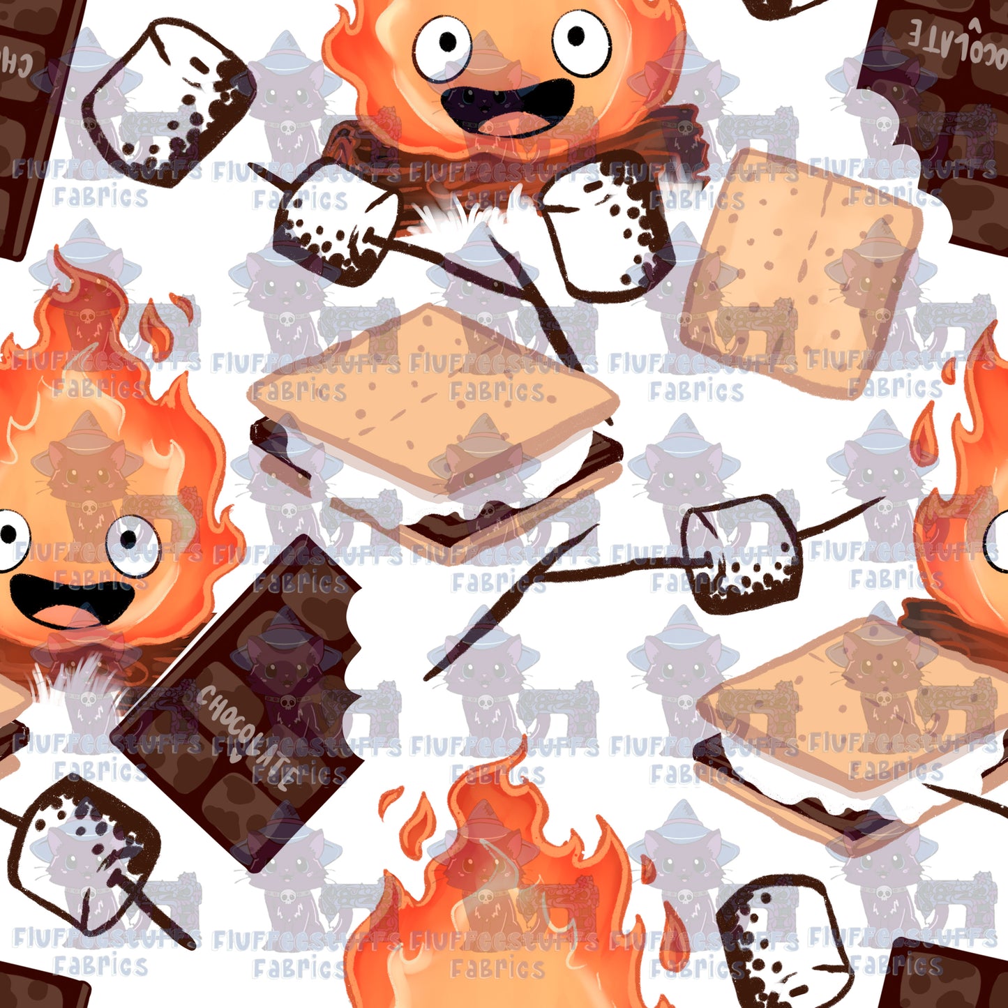 Transparent Studio Friends Fire Demon Smores