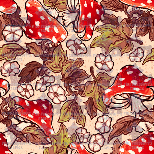 Vintage Mushrooms Amanita B