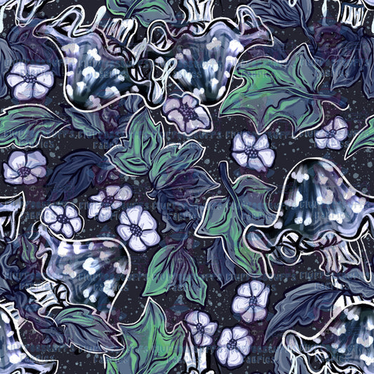Vintage Mushrooms Inkcap A