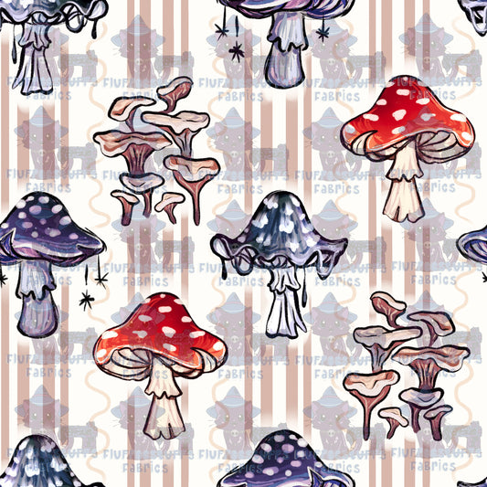 Vintage Mushrooms Sheets B