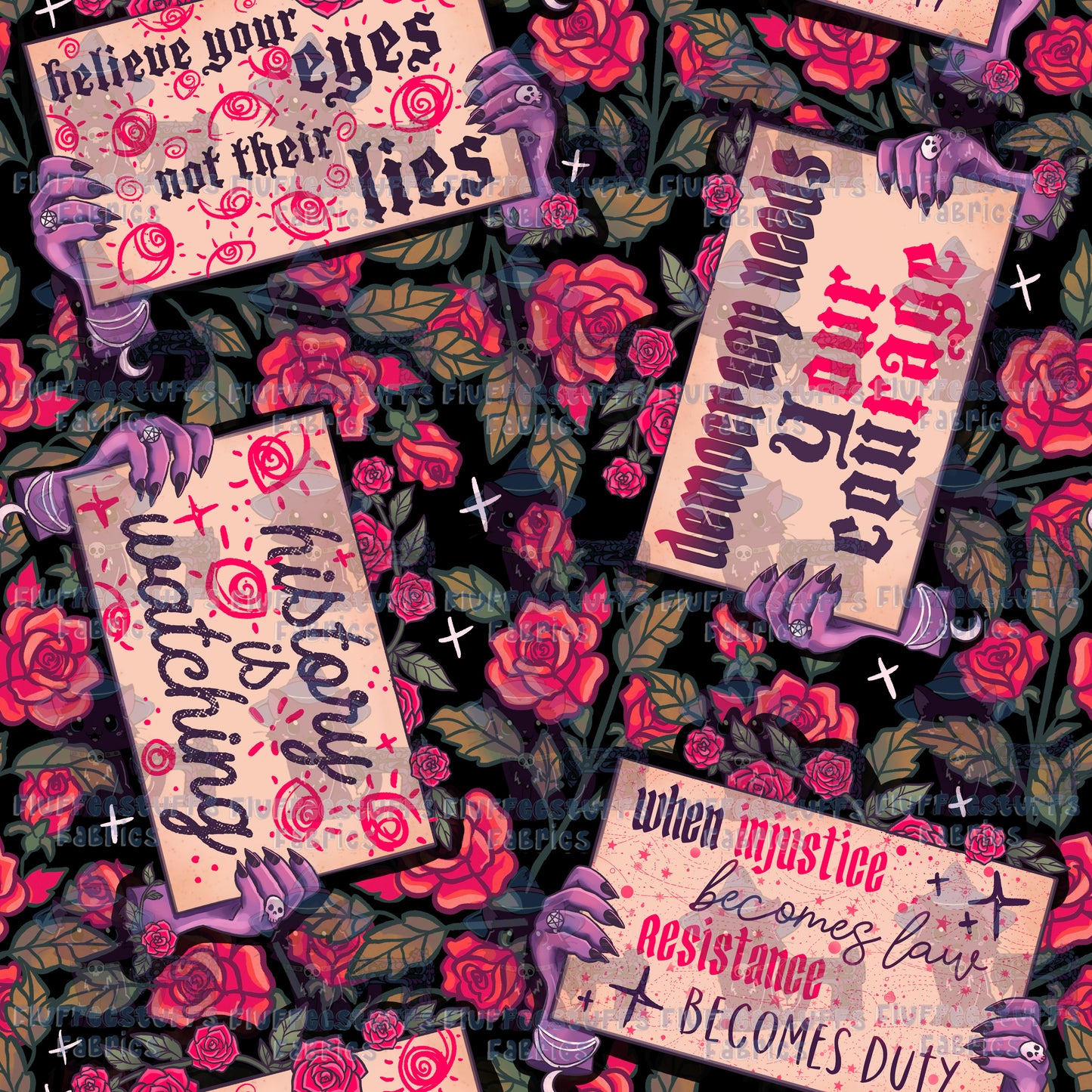 Witchy Protest Signs C