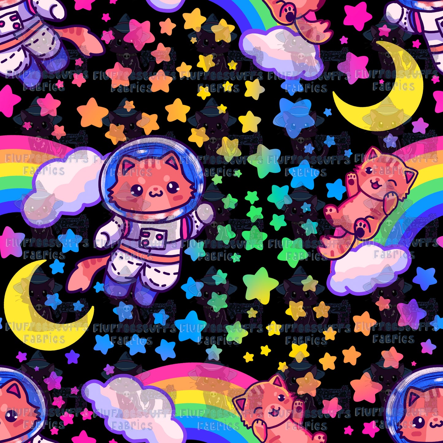 rainbow space kitties 2
