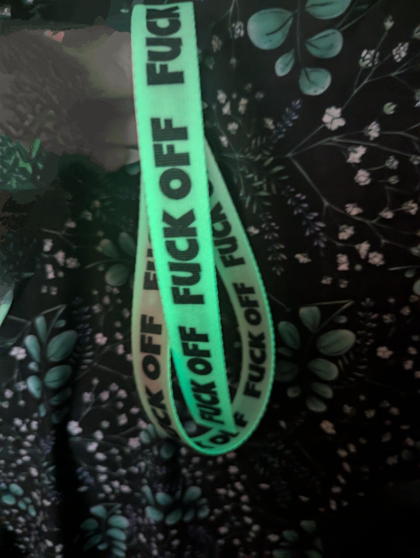 Fuck Off 1in Glow in the Dark Webbing