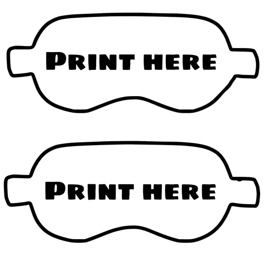 Cut & Sew Panel Sleep Mask