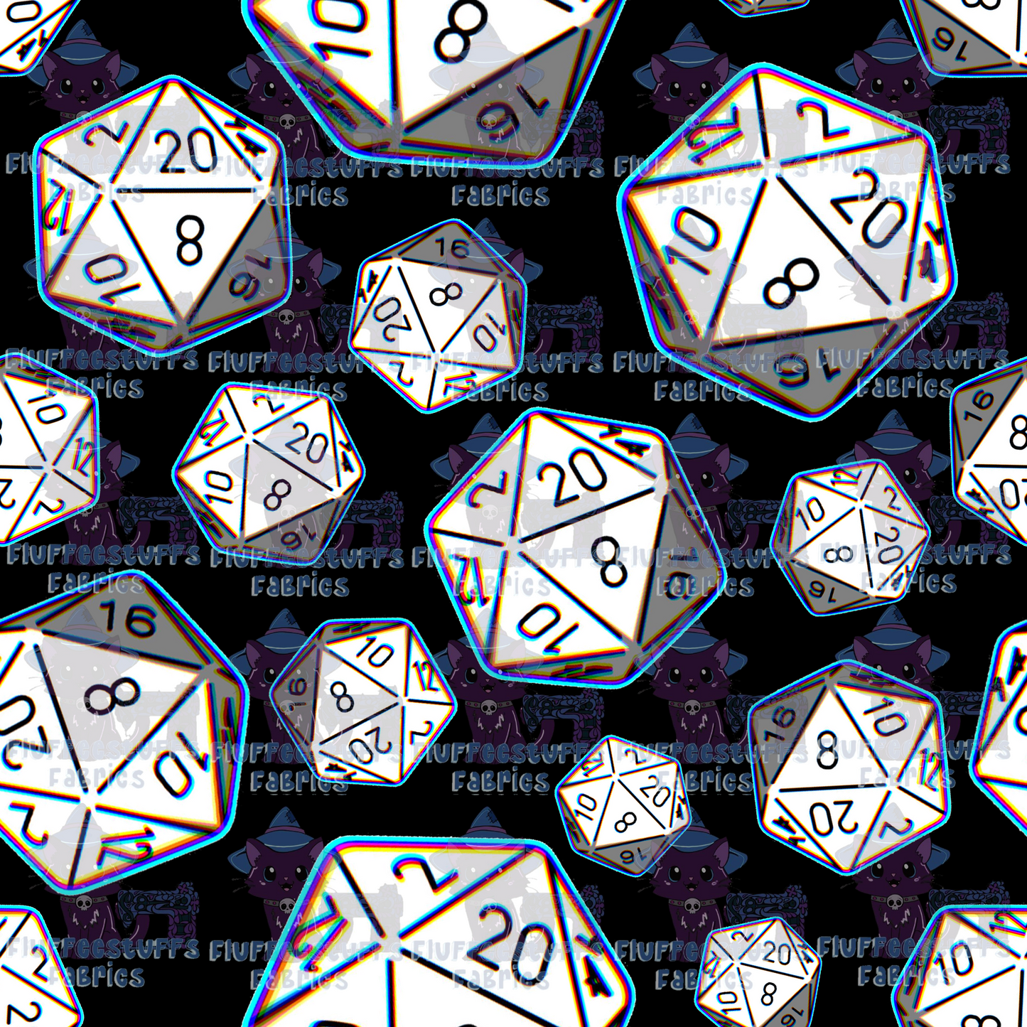 DnD Dice Toss Black