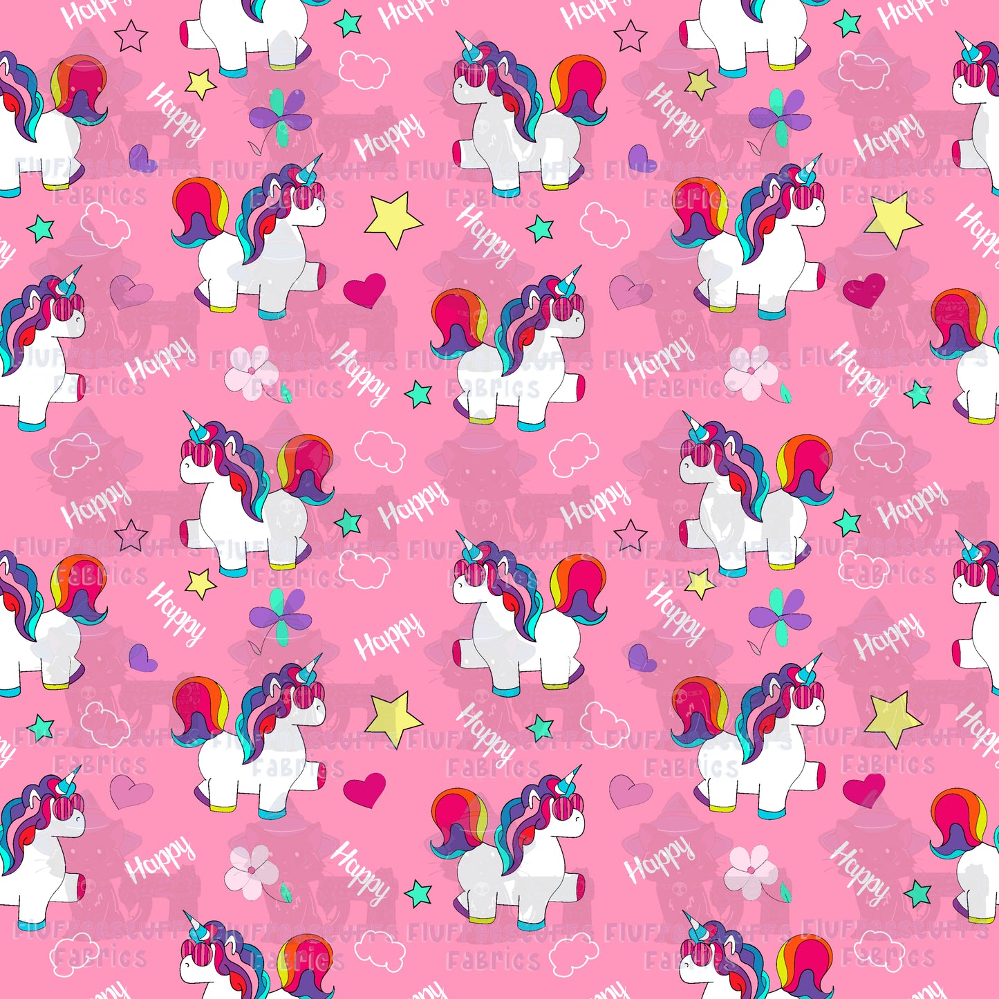 Pink Happy Unicorn