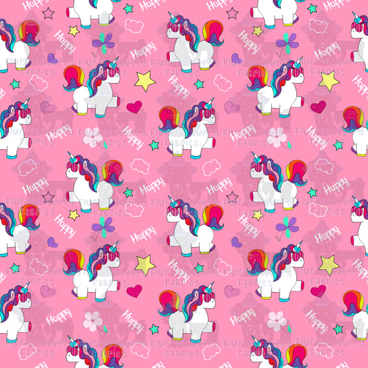 Pink Happy Unicorn