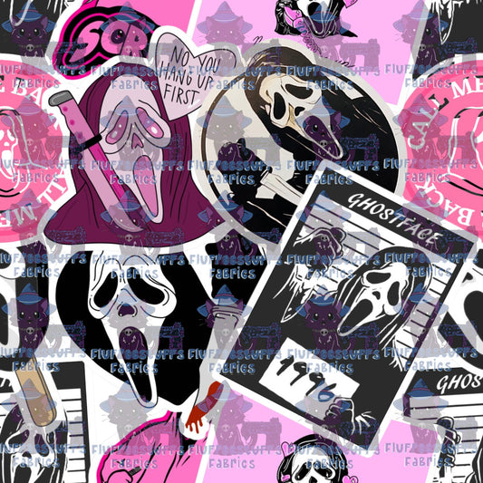 Ghost Face Stickers Pastel