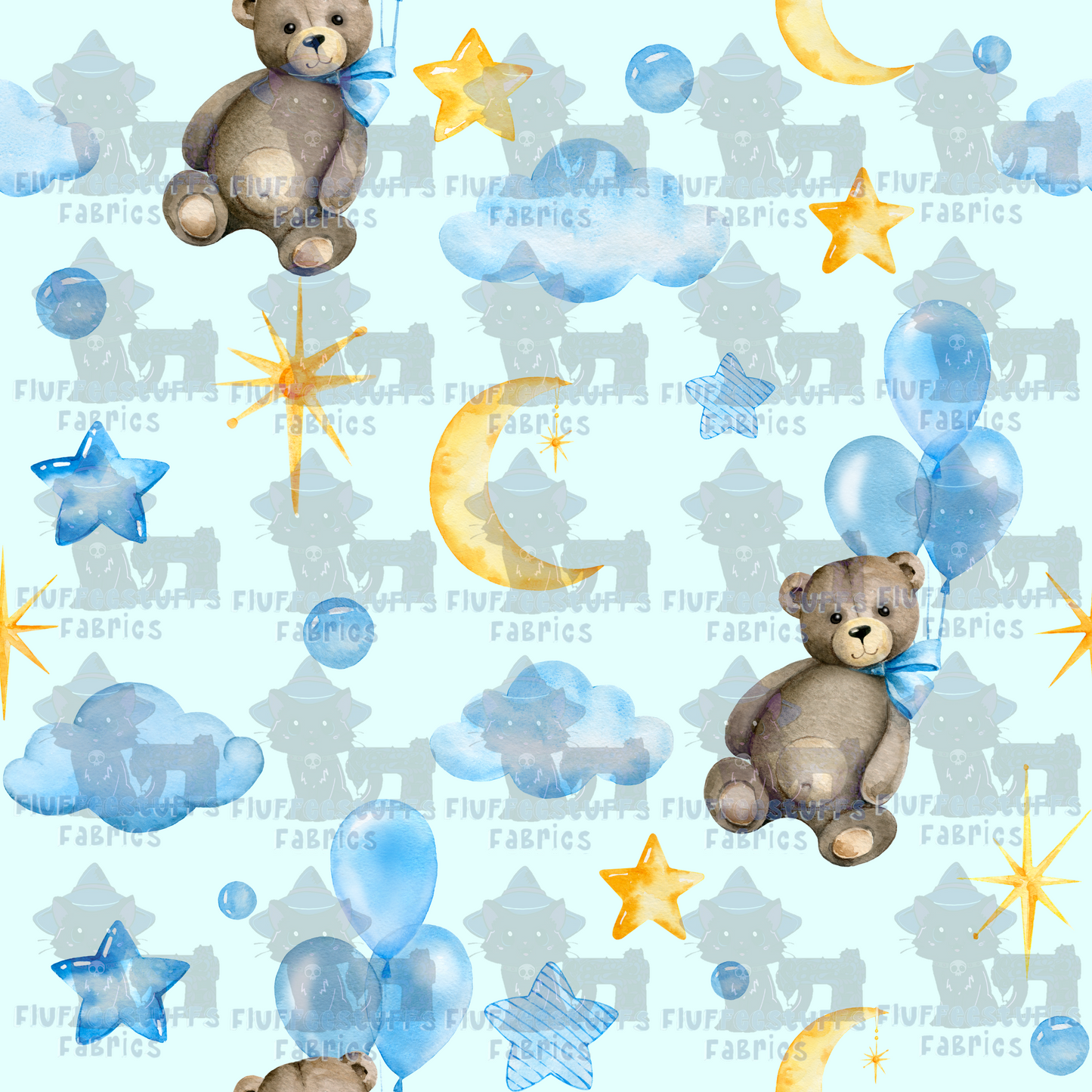 Teddy Bears Blue